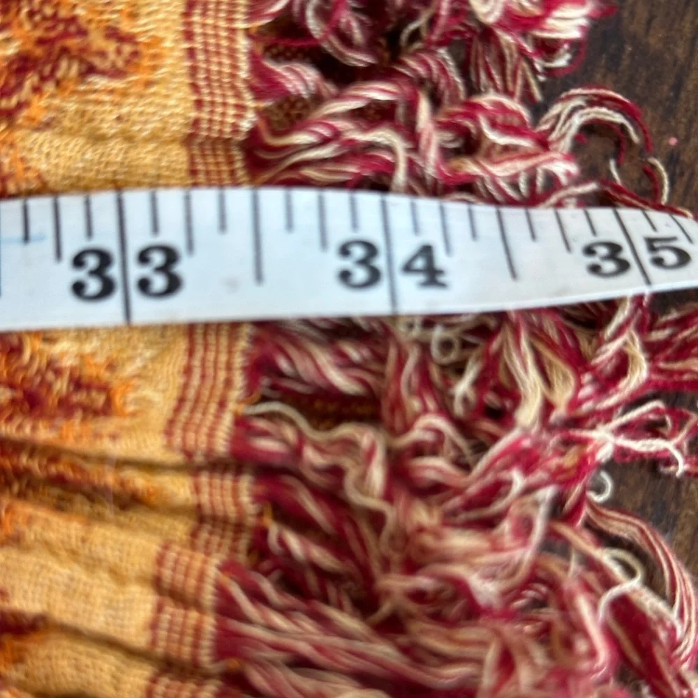 KRISH | Wool Blend Colorful Boho Tole Froissee Zigzag Scarf